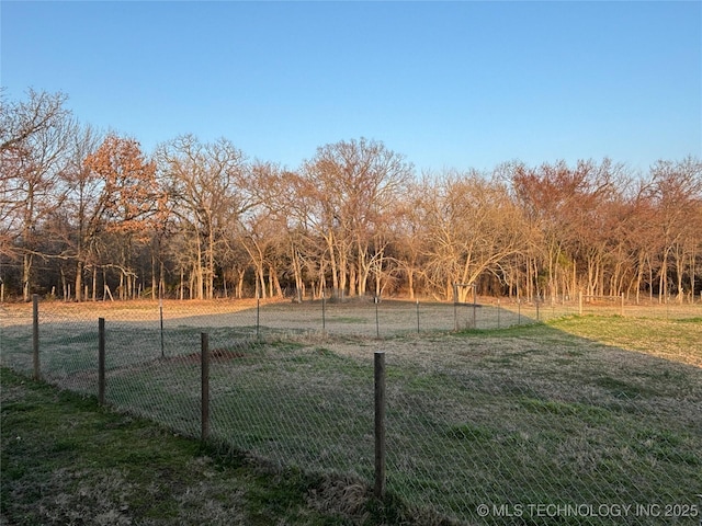 view of yard featuring a rural view