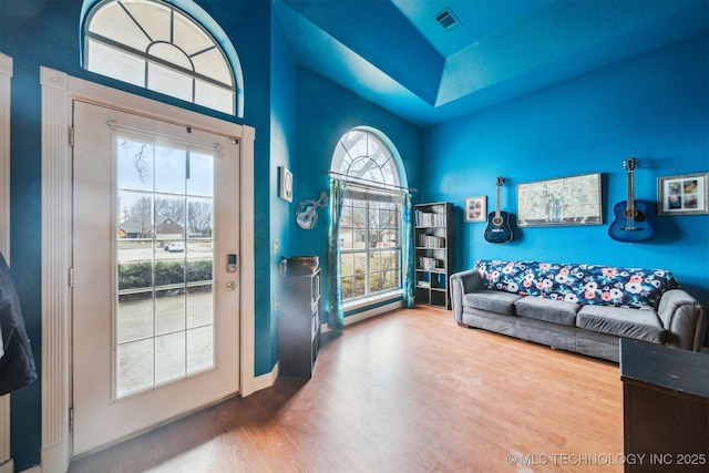 interior space featuring hardwood / wood-style floors