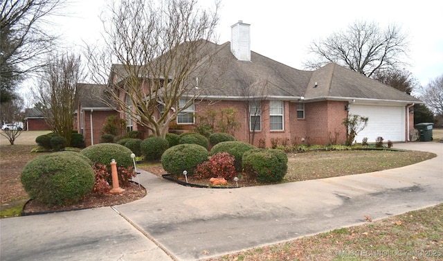 view of home's exterior featuring a garage