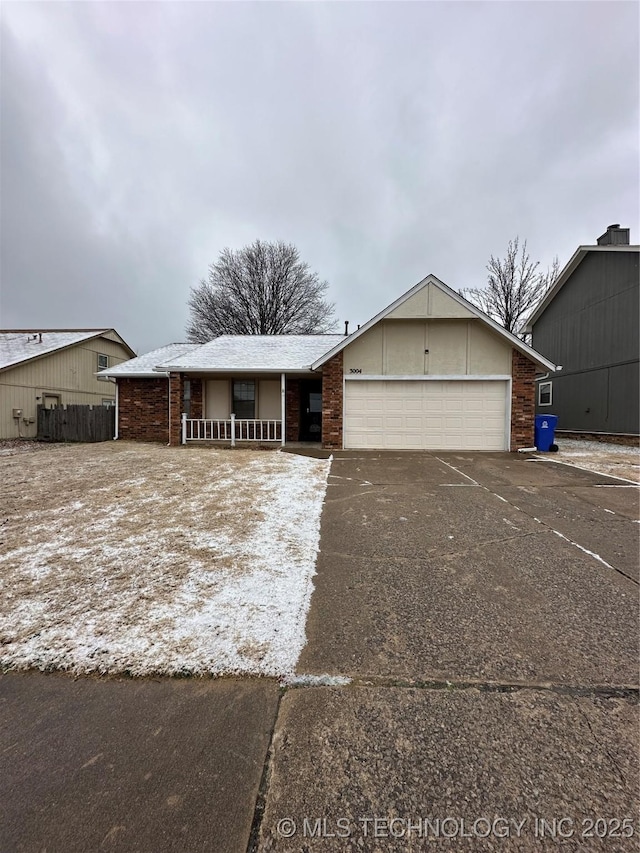 ranch-style house with a garage