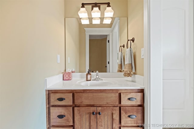 bathroom with vanity