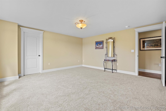 view of carpeted empty room