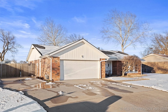 view of front of house featuring a garage