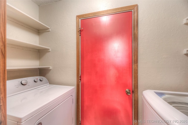 view of laundry area