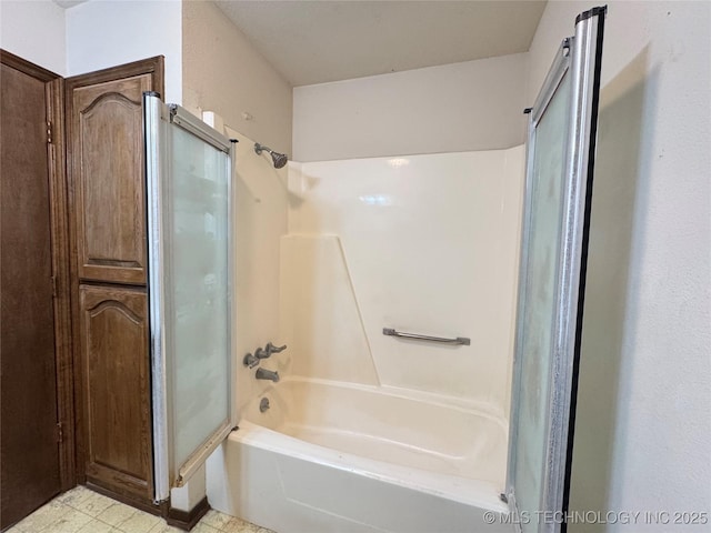 bathroom featuring shower / bath combination