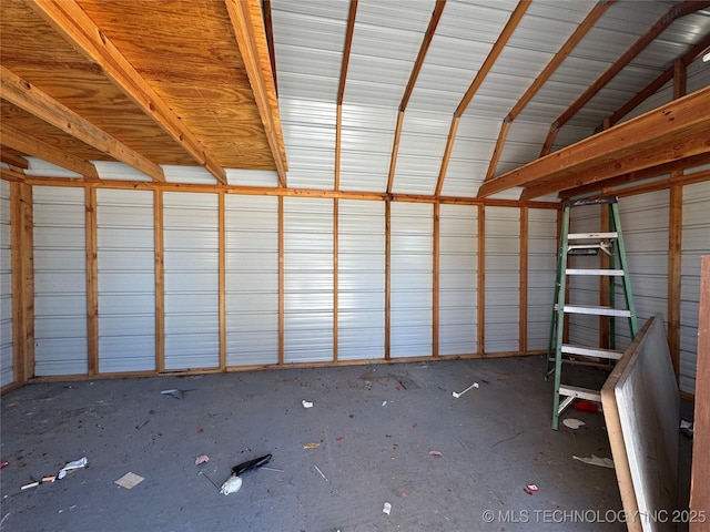 view of storage room