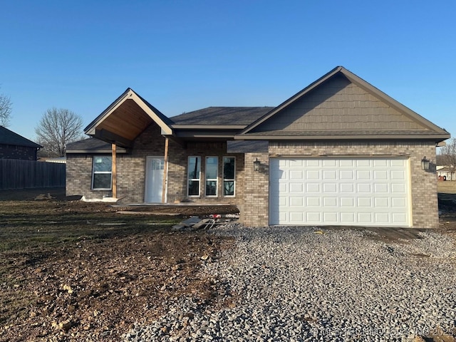 view of front of house featuring a garage