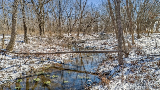 9501 S 4170th Rd, Claremore, OK 74017 - view of snowy yard