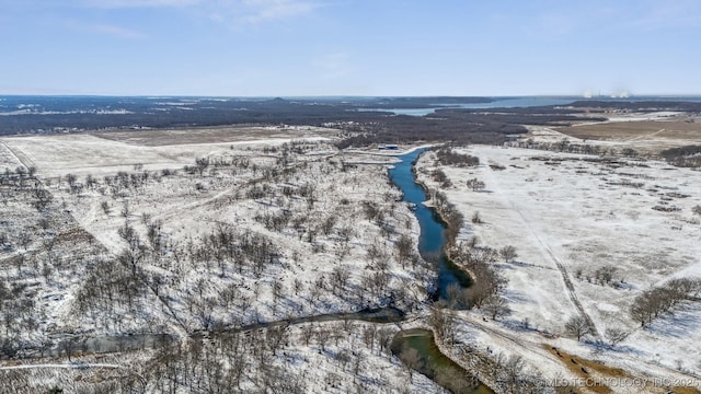9501 S 4170th Rd, Claremore, OK 74017 - view of snowy aerial view