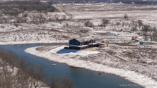 9501 S 4170th Rd, Claremore, OK 74017 - view from above of property featuring a large body of water