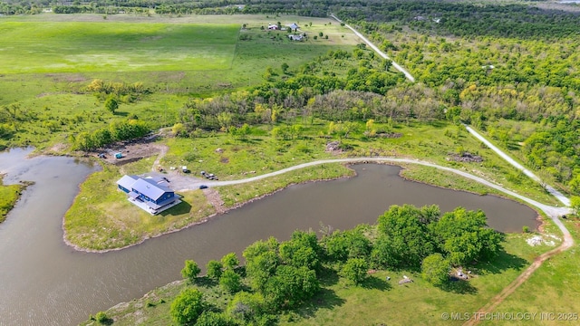 9501 S 4170th Rd, Claremore, OK 74017 - view of rural area featuring a nearby body of water