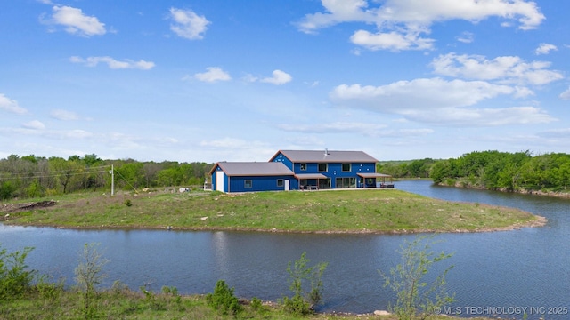9501 S 4170th Rd, Claremore, OK 74017 - water view with a forest