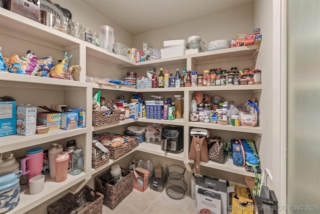 view of pantry