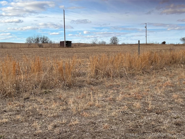 view of landscape with a rural view