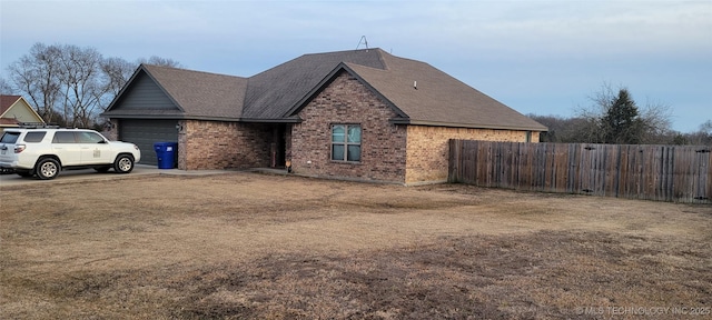 view of front of home with a front yard