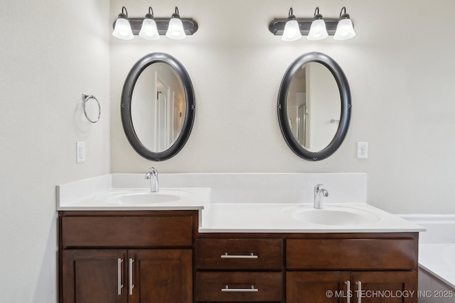 bathroom featuring vanity