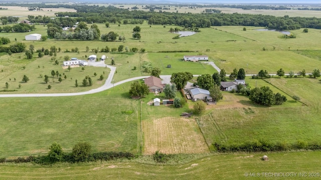 5779 W 478, Pryor, OK 74361 - birds eye view of property with a rural view