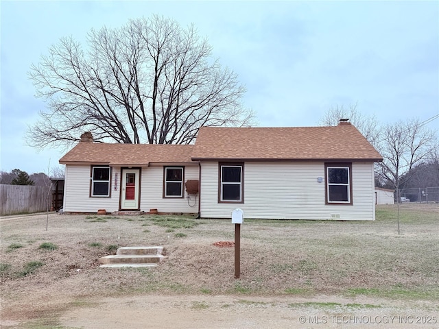 2420 3rd NE, Ardmore, OK 73401 - ranch-style house featuring a chimney
