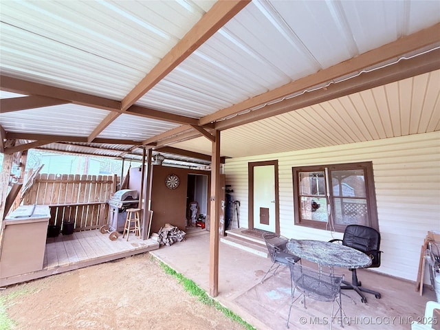 2420 3rd NE, Ardmore, OK 73401 - view of patio / terrace with a grill