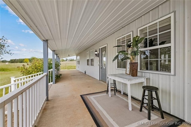 view of patio / terrace featuring a porch