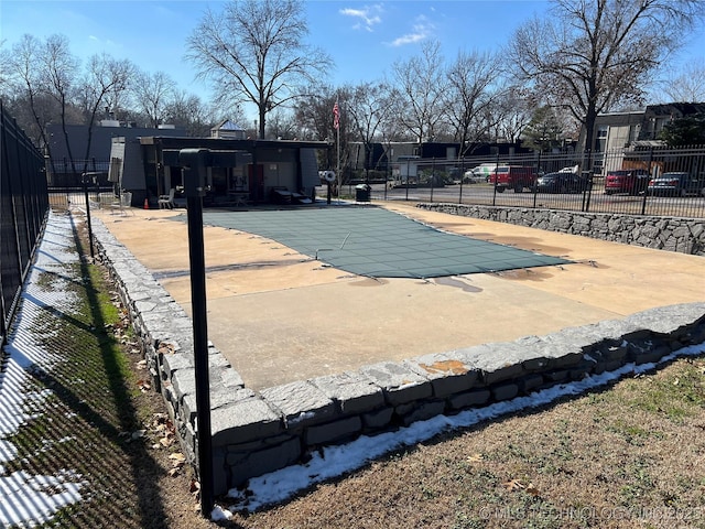 view of pool with a patio