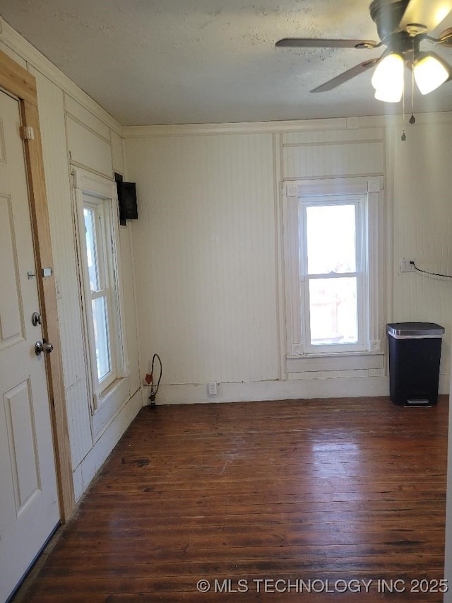 foyer featuring dark hardwood / wood-style floors