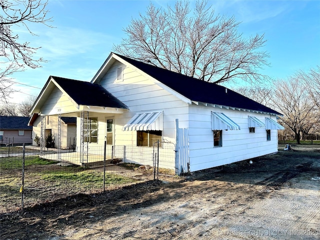 view of front of home