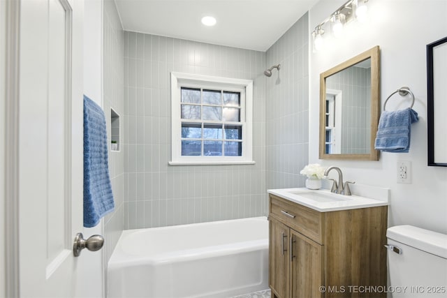3006 E 21st St, Tulsa, OK 74114 - full bath with vanity and shower / washtub combination
