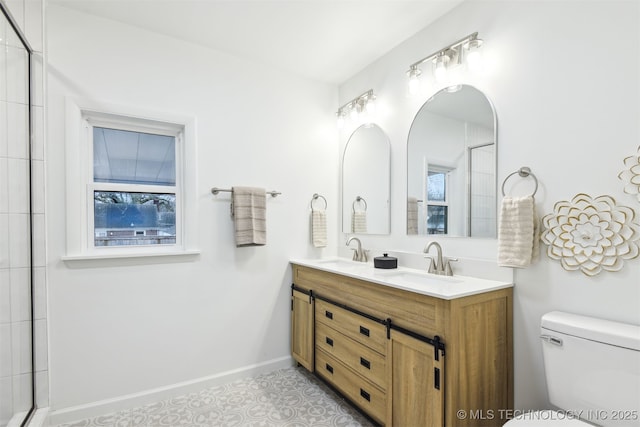 3006 E 21st St, Tulsa, OK 74114 - bathroom featuring double vanity and tile patterned flooring
