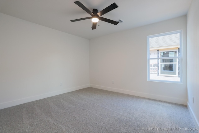 2044 E 129th Pl S, Jenks, OK 74037 - empty room featuring light colored carpet, baseboards, and a ceiling fan