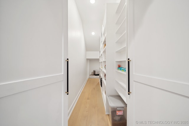 7300 E College St, Broken Arrow, OK 74014 - corridor featuring light wood-style flooring, recessed lighting, and baseboards