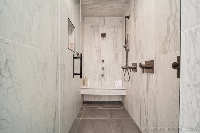 7300 E College St, Broken Arrow, OK 74014 - bathroom with a marble finish shower