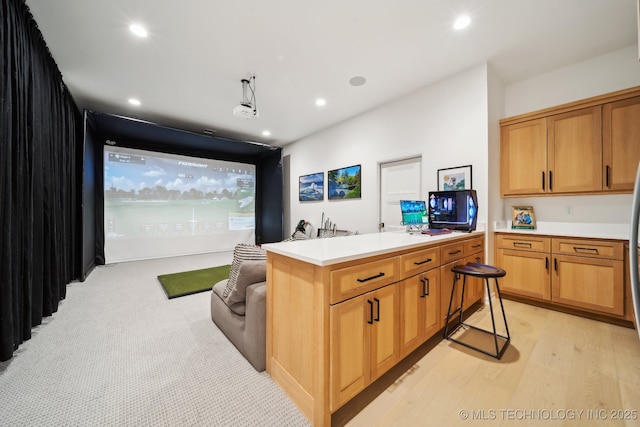 7300 E College St, Broken Arrow, OK 74014 - home theater with recessed lighting