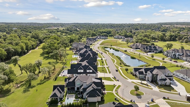 7300 E College St, Broken Arrow, OK 74014 - aerial perspective of suburban area with a large body of water