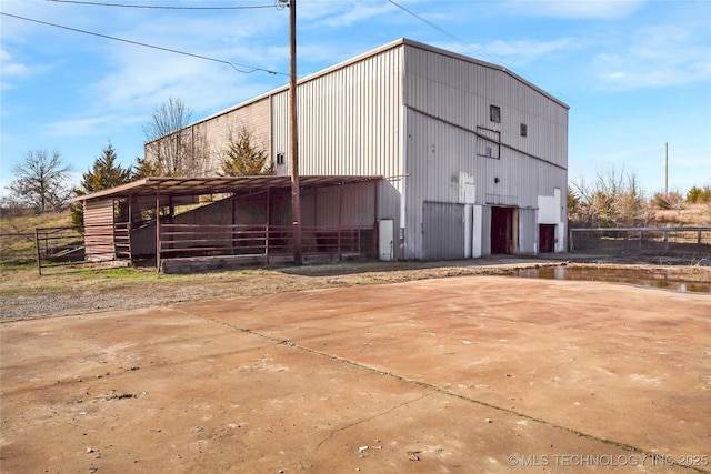 view of outdoor structure