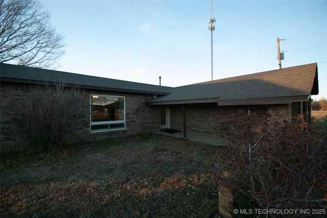 view of rear view of property