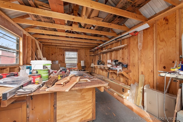 view of storage room