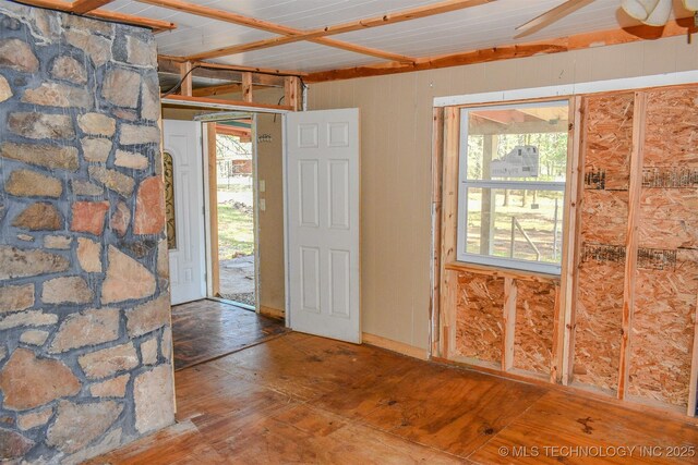 entryway featuring hardwood / wood-style floors