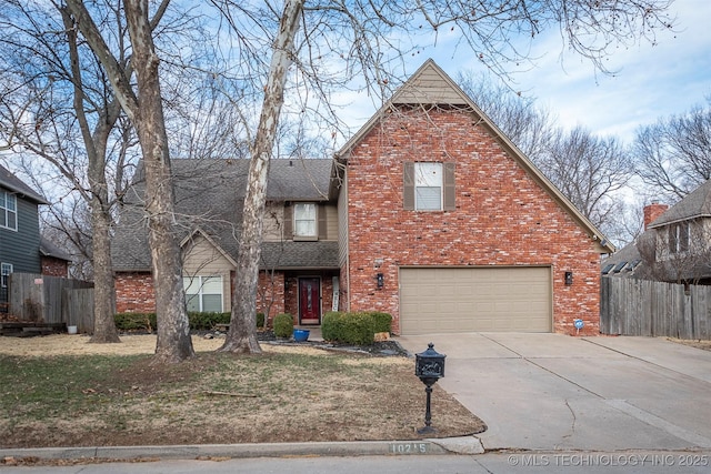 front facade featuring a garage