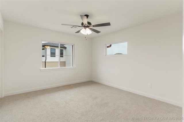 2982 E 145th St S, Bixby, OK 74008 - unfurnished room featuring baseboards, carpet flooring, and ceiling fan