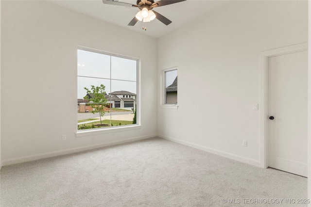 2982 E 145th St S, Bixby, OK 74008 - carpeted spare room with baseboards and ceiling fan