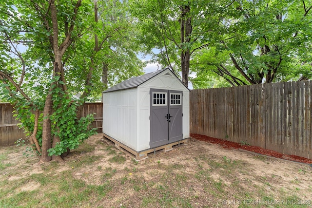 view of outdoor structure