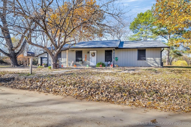 view of ranch-style home