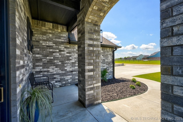 view of patio with fence