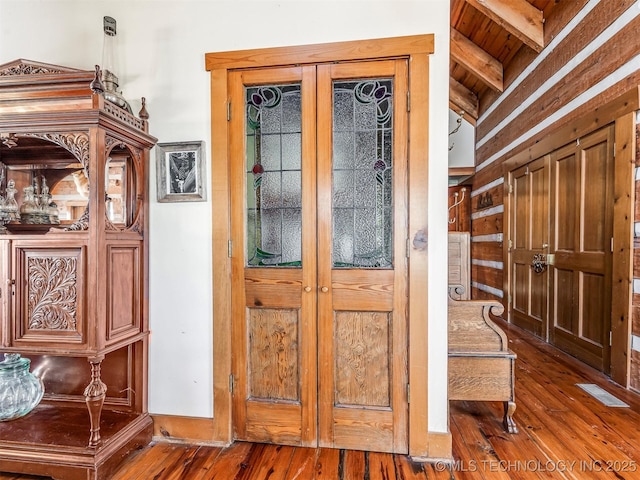 interior space with french doors