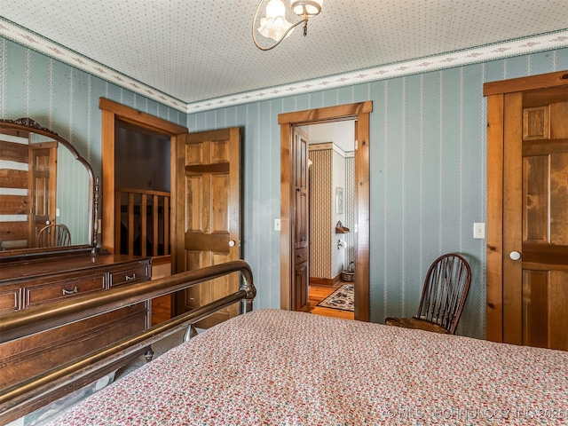 bedroom featuring connected bathroom