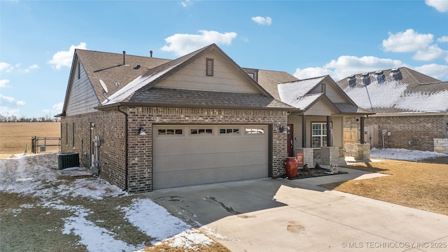 view of front of home featuring a garage