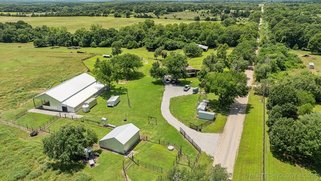 42900 W 11th St, Terlton, OK 74081 - overview of rural landscape