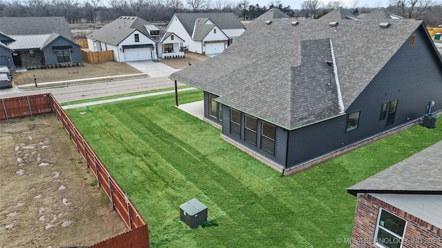 bird's eye view featuring a residential view