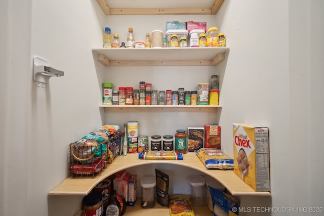 view of pantry